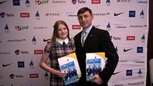 А. Мехиляйнен и тренер И. Новицкий